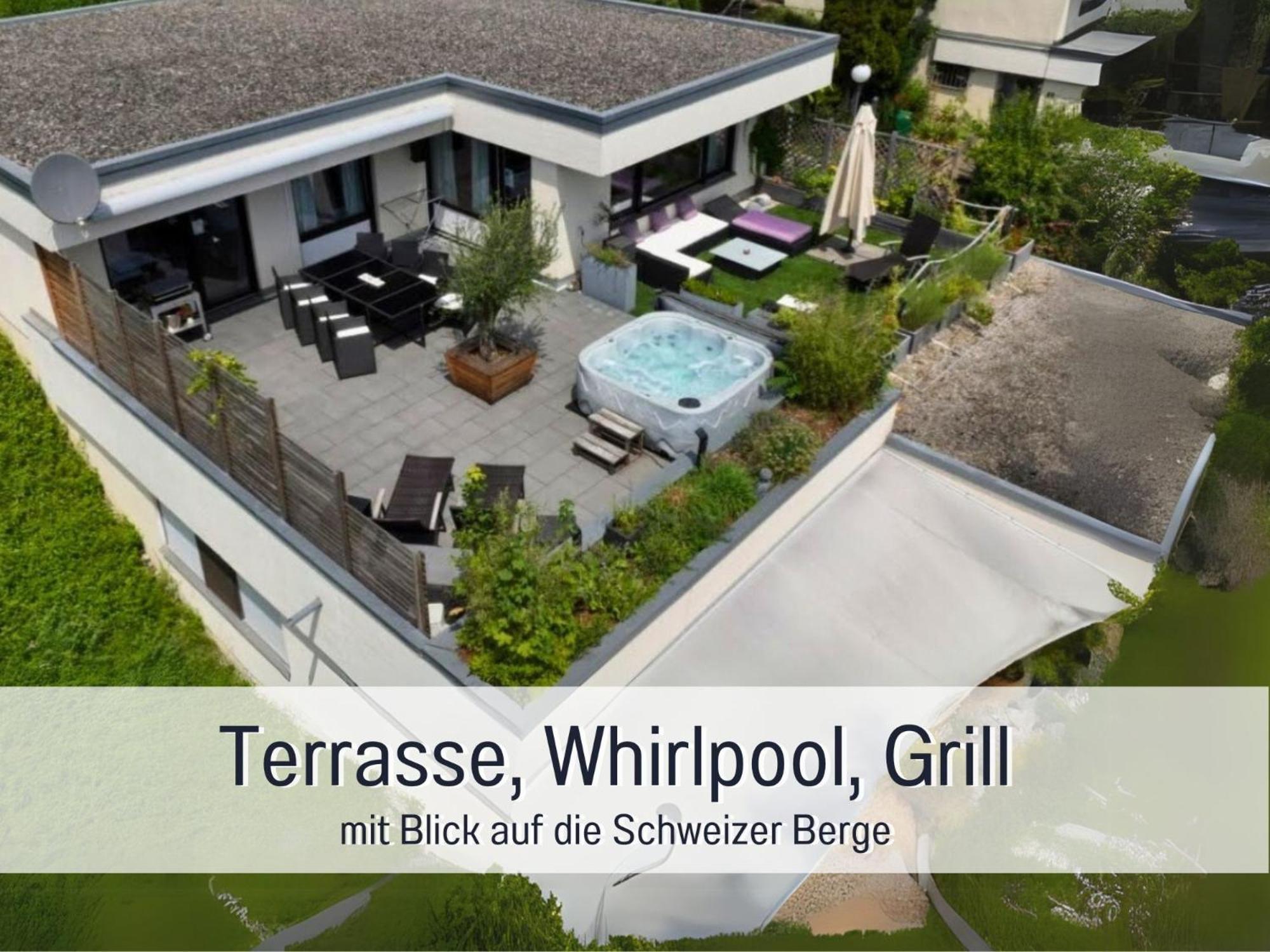 Penthouse - 3 Schlafzimmer- Sonnige Dachterrasse -Whirlpool & Alpenblick - Perfekt Fuer Romantik Oder Familienurlaub Mit Kind, Hund Willkommen - By Ferienwohnenamsee - Uberlingen Exteriér fotografie